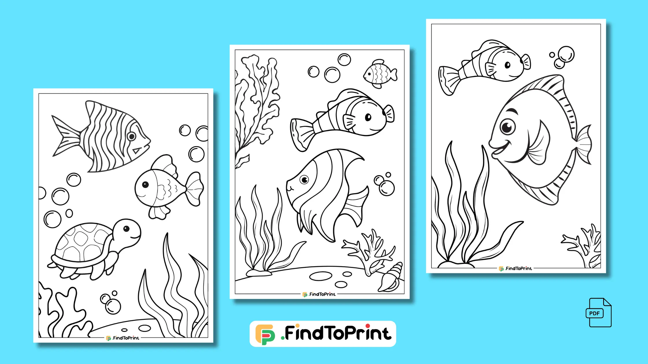 Free Printable Cute Fish Coloring Pages